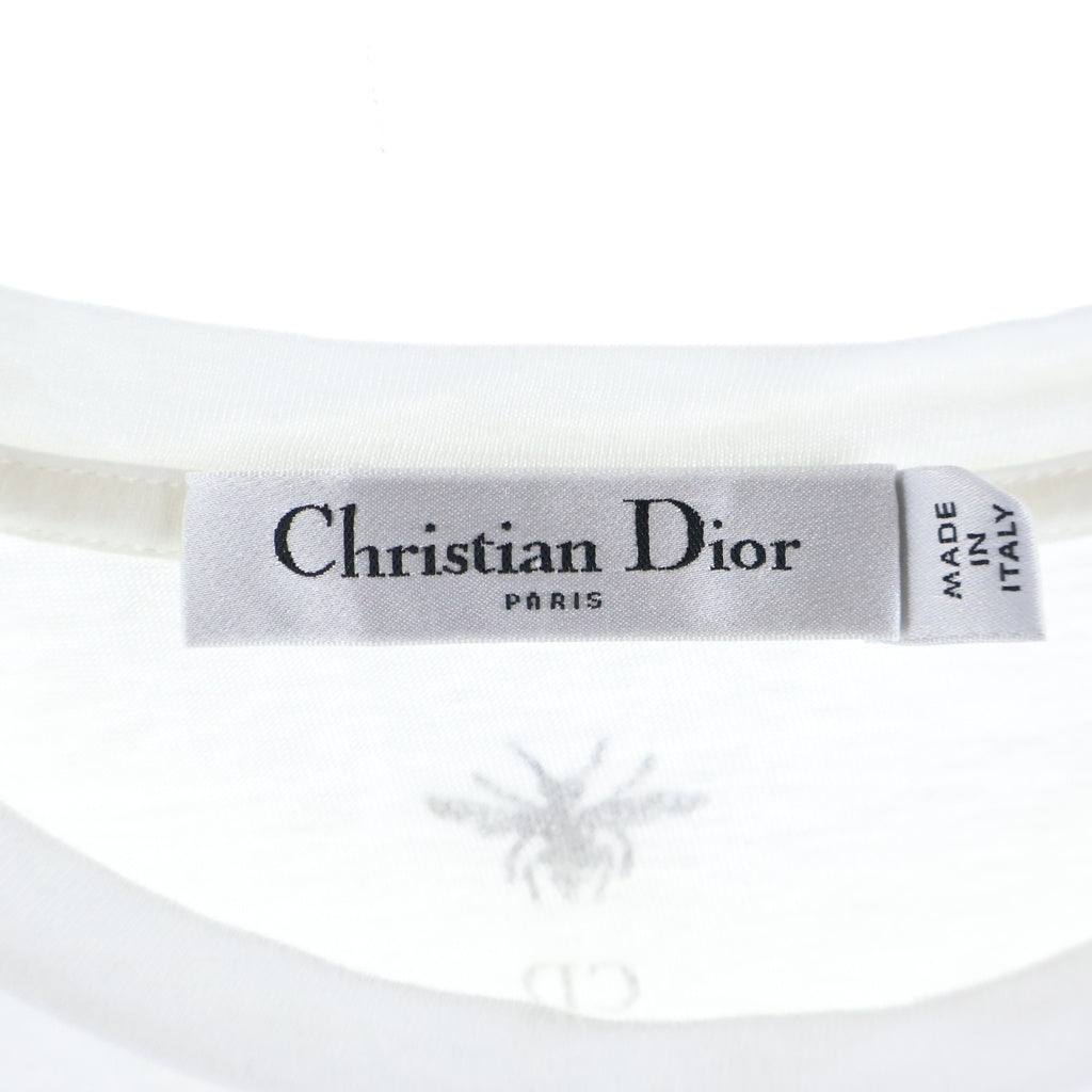 Christian Dior(クリスチャンディオール) フロリレージョ フロントプリント 半袖Tシャツ カットソー ホワイト #XS 353T09A4516 レディース