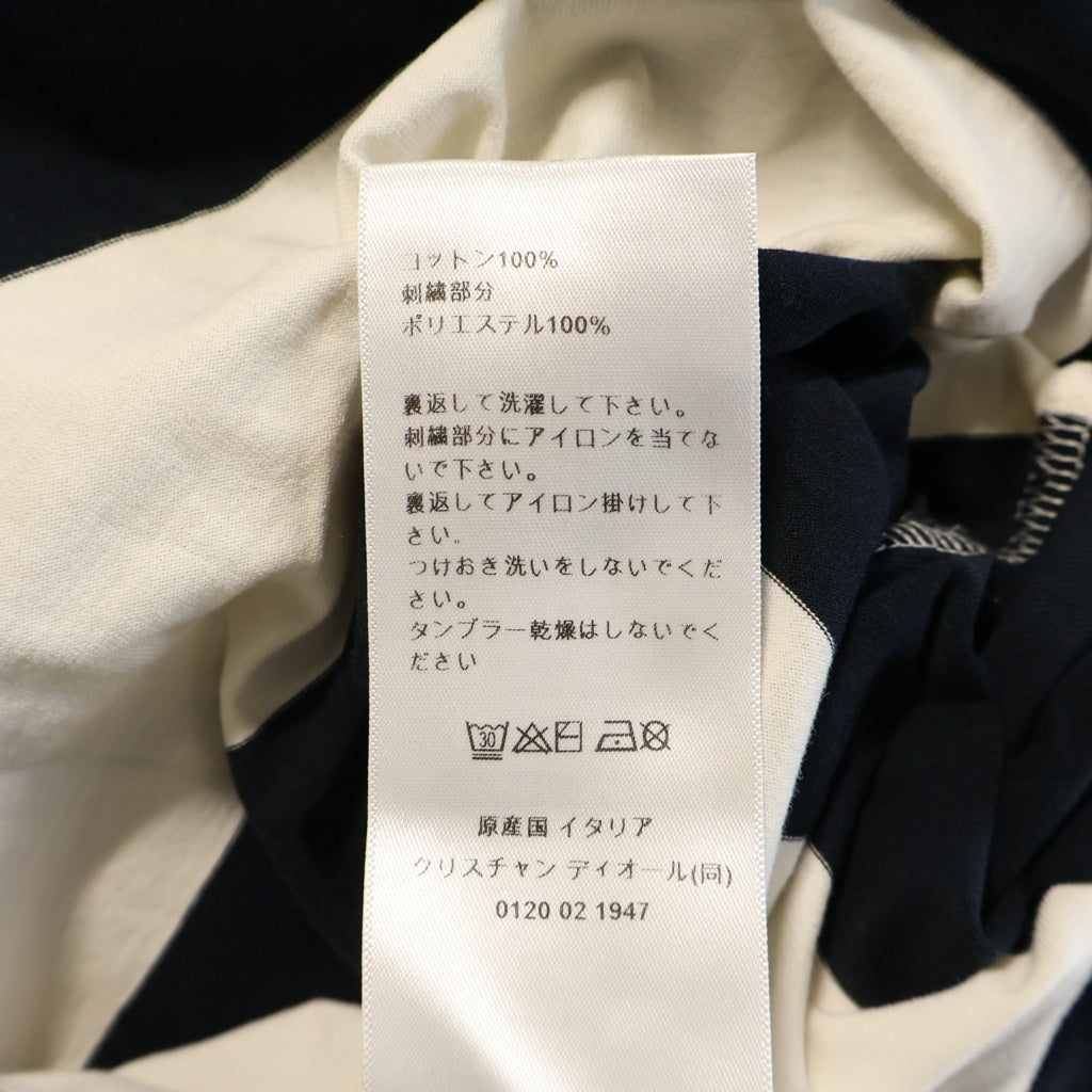 Christian Dior(クリスチャンディオール) ディオリビエラ ボーダー ノースリーブロングワンピース アイボリー×ネイビー #M 443R10A4121 レディース