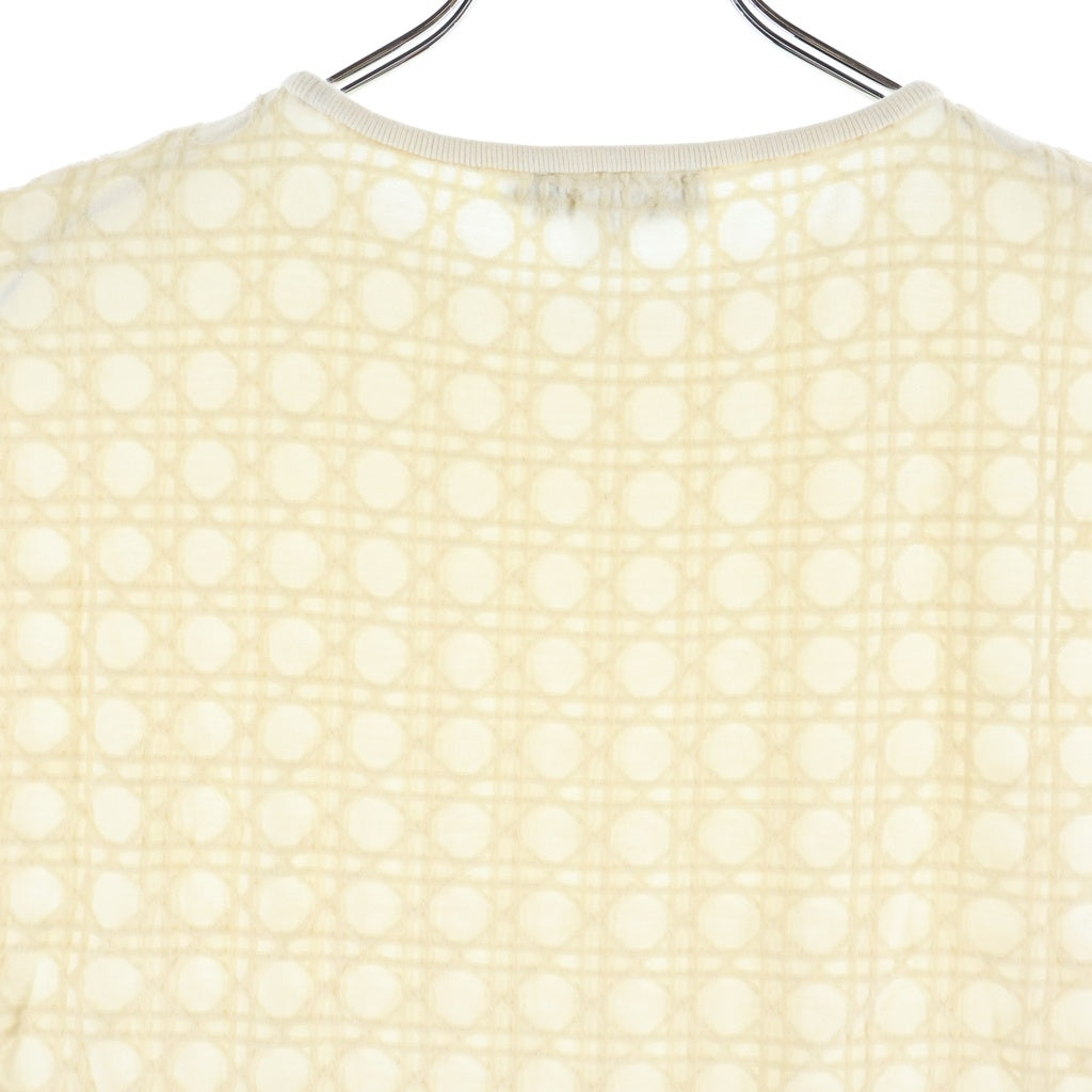 Christian Dior(クリスチャンディオール) キッズ マクロカナージュ 半袖コットンTシャツ カットソー アイボリー #13 レディース