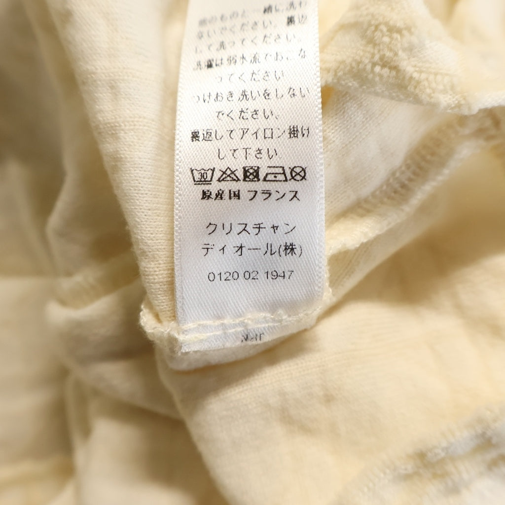 Christian Dior(クリスチャンディオール) キッズ マクロカナージュ 半袖コットンTシャツ カットソー アイボリー #13 レディース