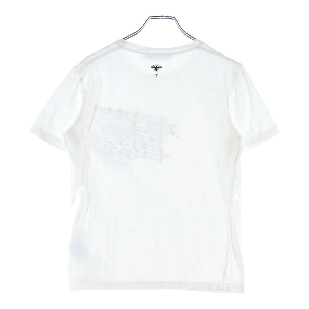 Christian Dior(クリスチャンディオール) ディオールアムール ジュ ヴ ザドール フロントプリント半袖Tシャツ カットソー ホワイト #XS 453T09A4546 レディース
