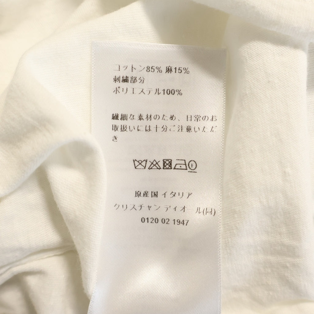 Christian Dior(クリスチャンディオール) ディオールアムール ジュ ヴ ザドール フロントプリント半袖Tシャツ カットソー ホワイト #XS 453T09A4546 レディース
