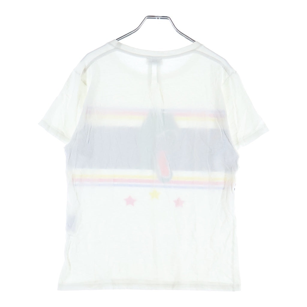 SAINT LAURENT PARIS(サンローランパリ) 17SS T-Rex ダイナソープリント 半袖Tシャツ カットソー ホワイト #S レディース
