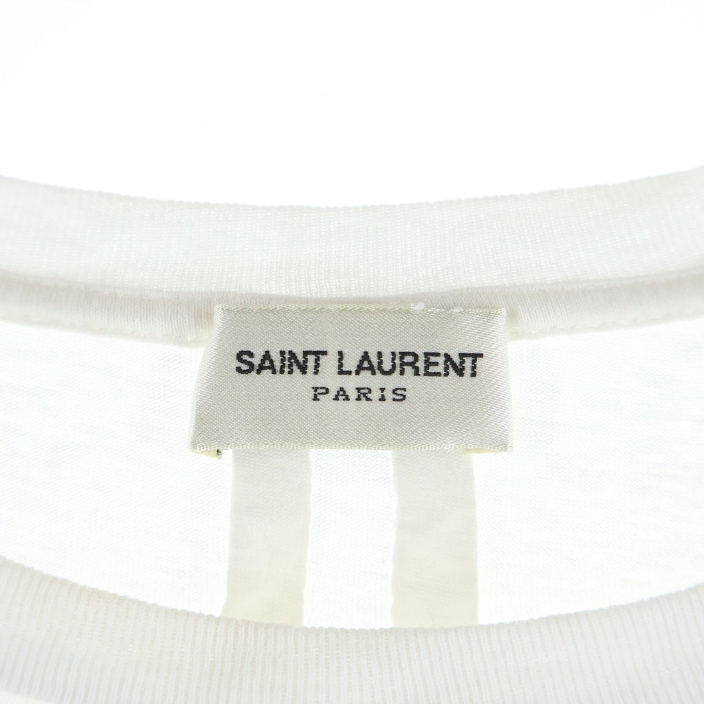 SAINT LAURENT PARIS(サンローランパリ) 17SS T-Rex ダイナソープリント 半袖Tシャツ カットソー ホワイト #S レディース