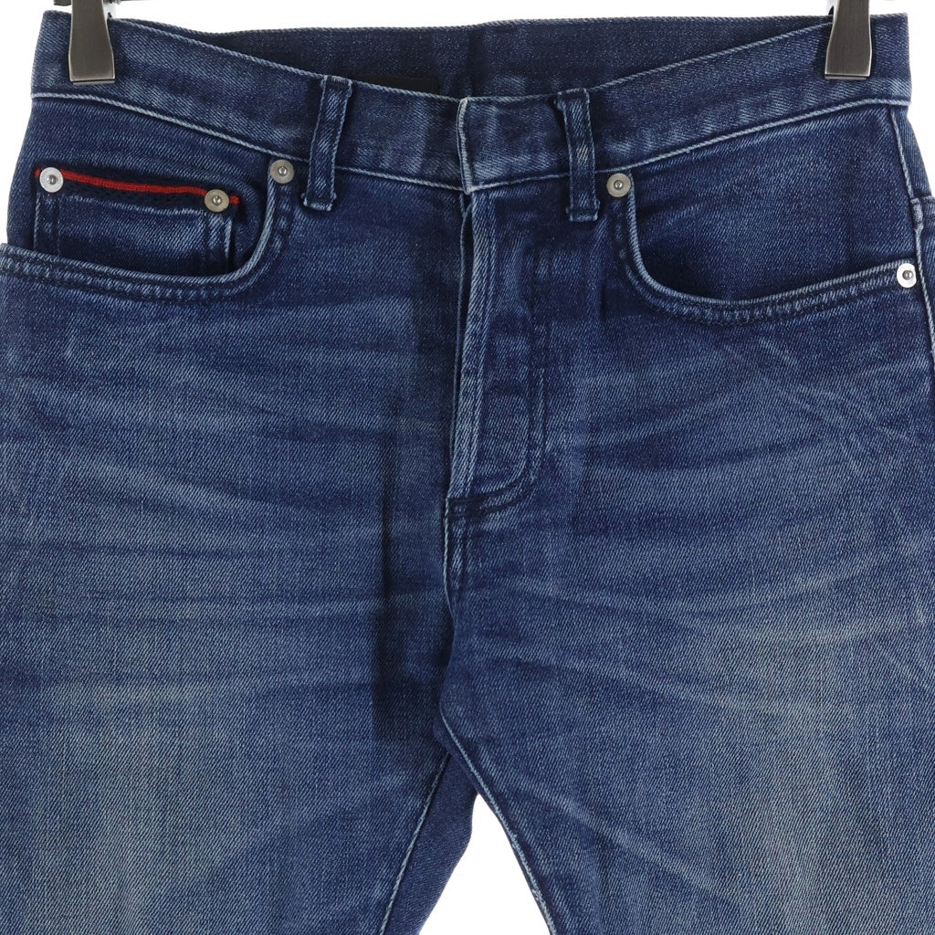 Dior HOMME(ディオールオム) 18SS クリス期 ボタンフライ・インディゴデニム スキニーパンツ ジーンズ インディゴブルー #26 633D043TX185 レディース