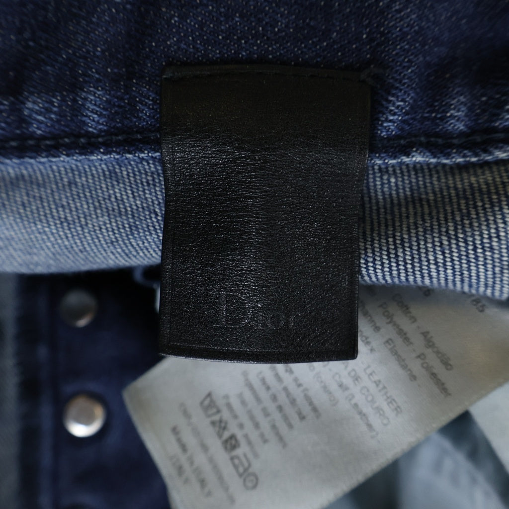Dior HOMME(ディオールオム) 18SS クリス期 ボタンフライ・インディゴデニム スキニーパンツ ジーンズ インディゴブルー #26 633D043TX185 レディース