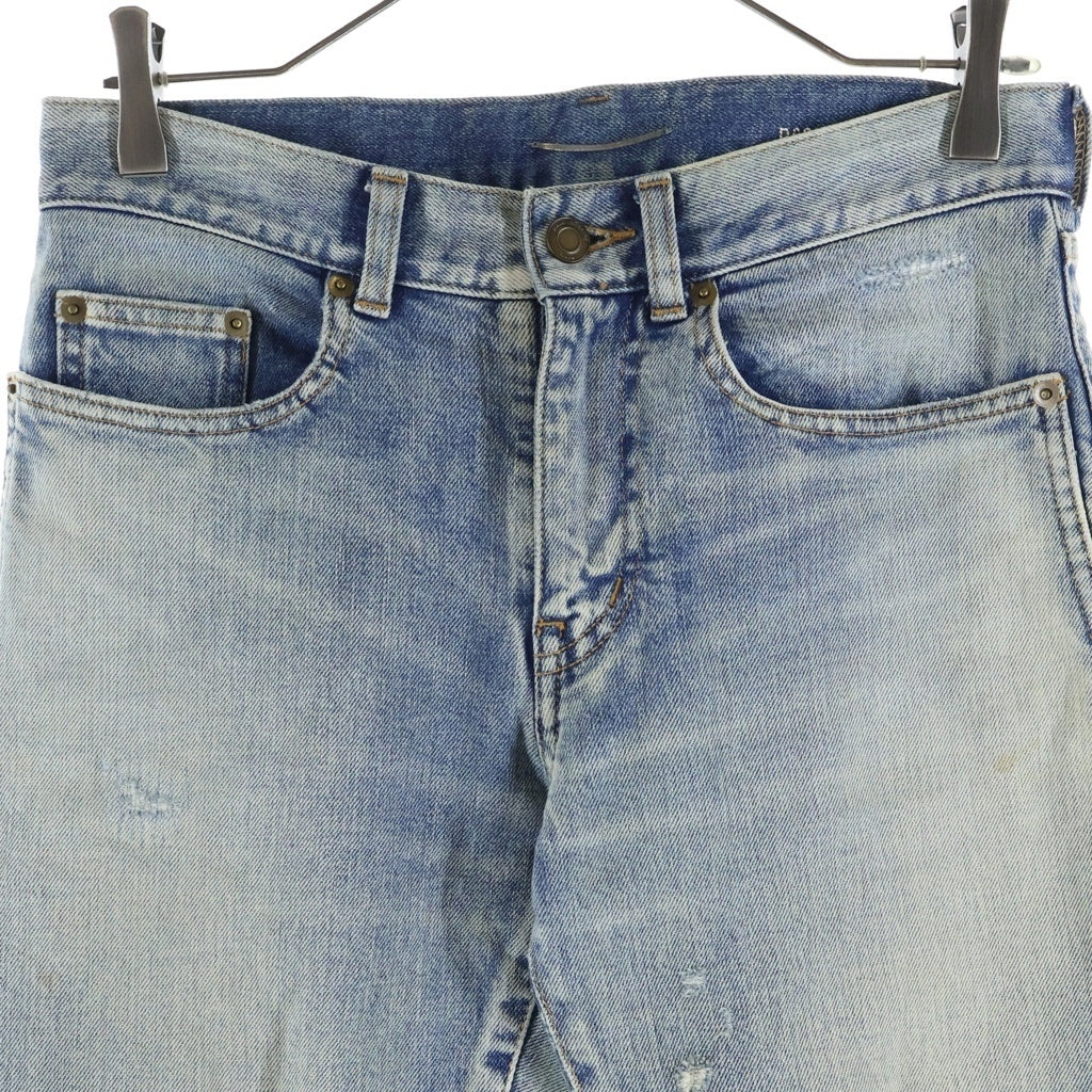 SAINT LAURENT PARIS(サンローランパリ) ダメージ加工デニム スキニーパンツ ジーンズ インディゴブルー #27 527389 レディース