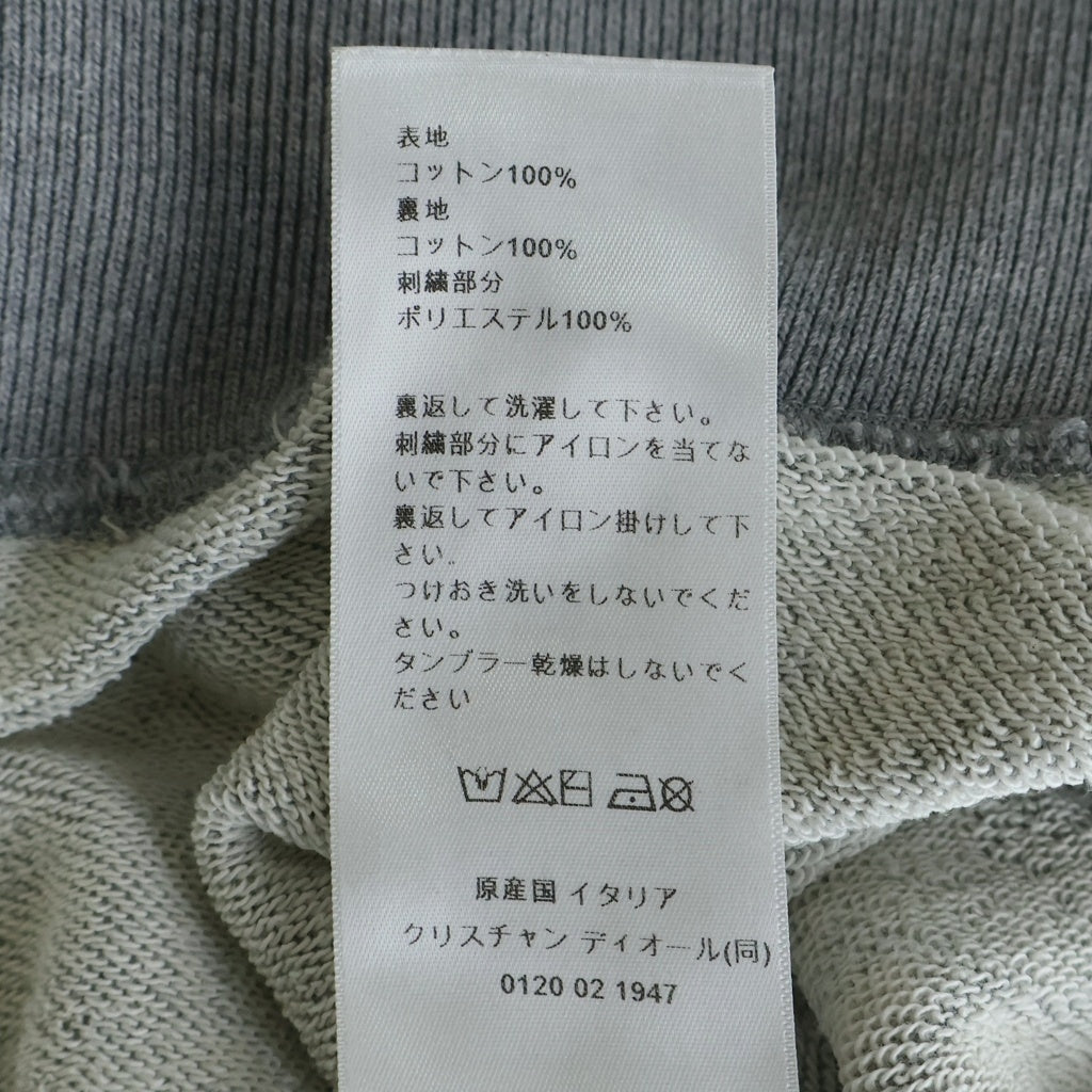 Christian Dior(クリスチャンディオール) ドラゴンプリント スパンコール フーディー プルオーバーパーカー グレー #XS 413S03A4112 レディース