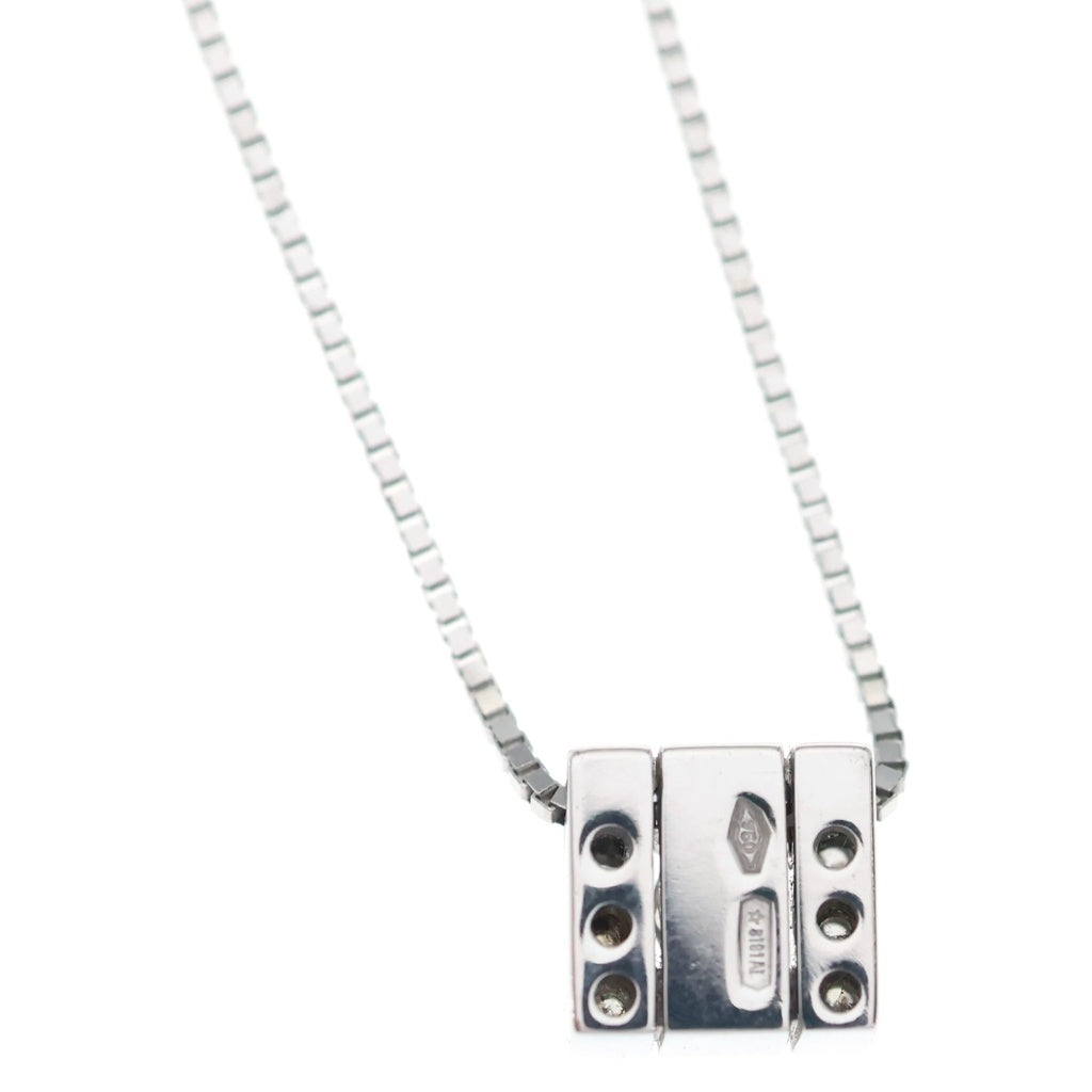DAMIANI(ダミアーニ) ベルエポック スクエアダイヤ ネックレス ペンダント チェーン ホワイトゴールド Au750WG