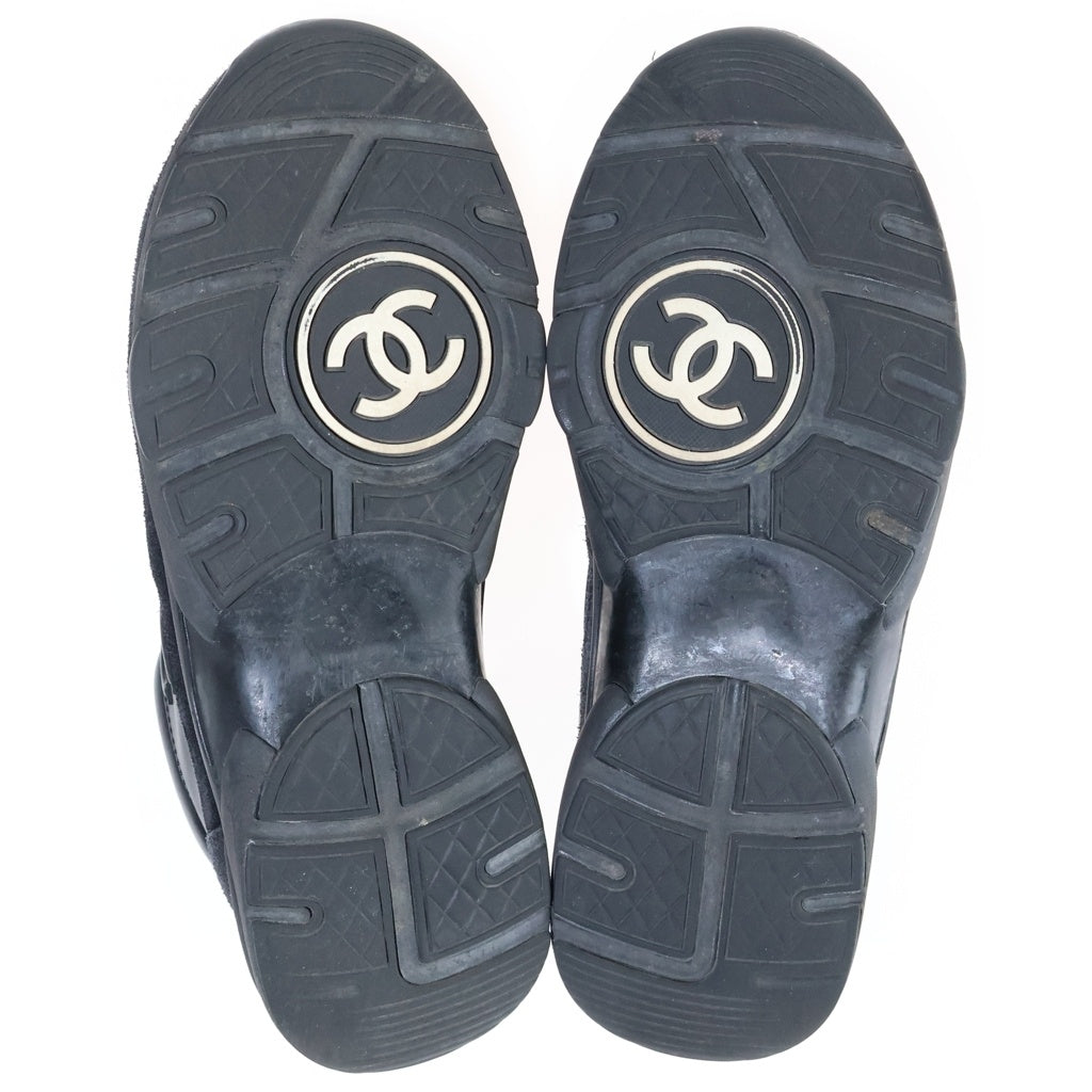 CHANEL(シャネル) ココマーク レザー ナイロン ローカットシューズ スニーカー ブラックレディース G33745