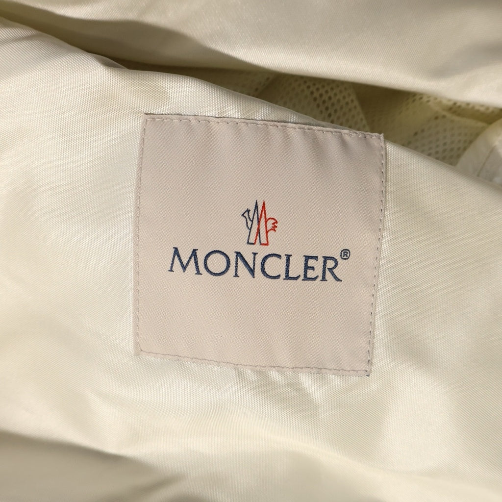 MONCLER(モンクレール) 24AW HEMAR ヘマル ワッペンロゴ ジップアップ フーデッド ナイロン ジャケット ホワイト J20931A00046 レディース