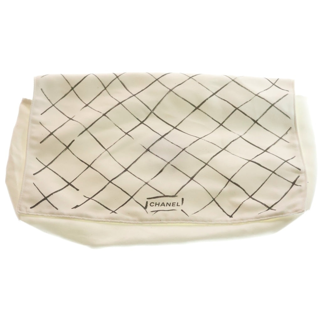 CHANEL(シャネル) デカマトラッセ WフラップWチェーンショルダーバッグ ブラック キャビアスキン 14番台 ゴールド金具 レディース