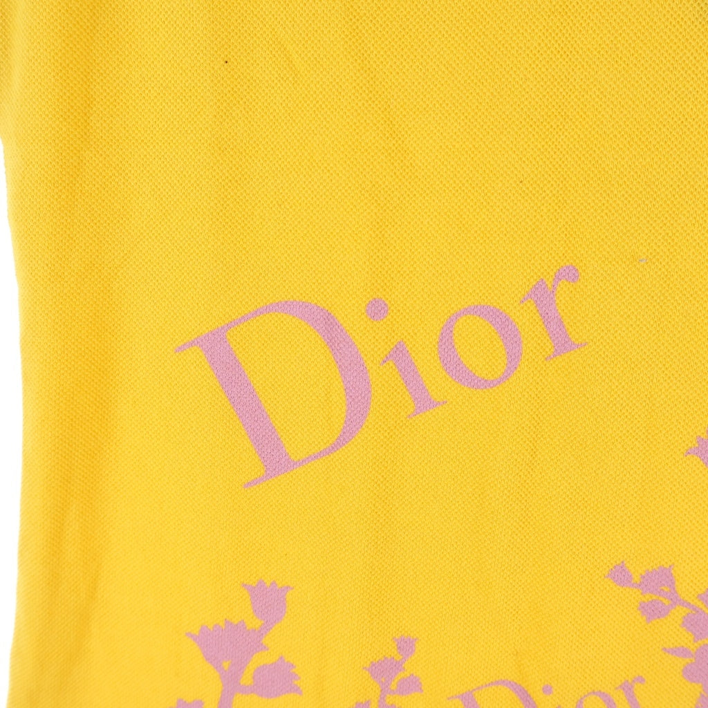 Christian Dior(クリスチャンディオール) フロントロゴ刺繍 ゴルフタンクトップ ノースリーブ イエロー #38 4A16155910 レディース