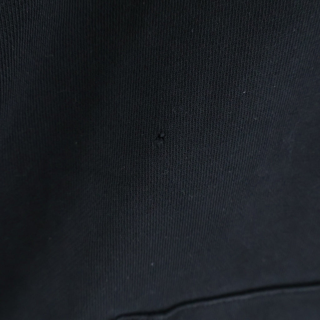 MONCLER(モンクレール) フードロゴプリント ハーフジップ スウェットパーカー フーディー コットン ブラック H10918G00036