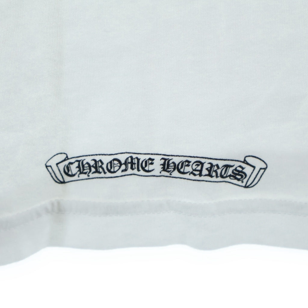 CHROME HEARTS(クロムハーツ) FRL Circle Logo L/S Tee グラデーション サークルロゴ 袖フローラル ロングスリーブTシャツ 長袖 ロンT カットソー ホワイト