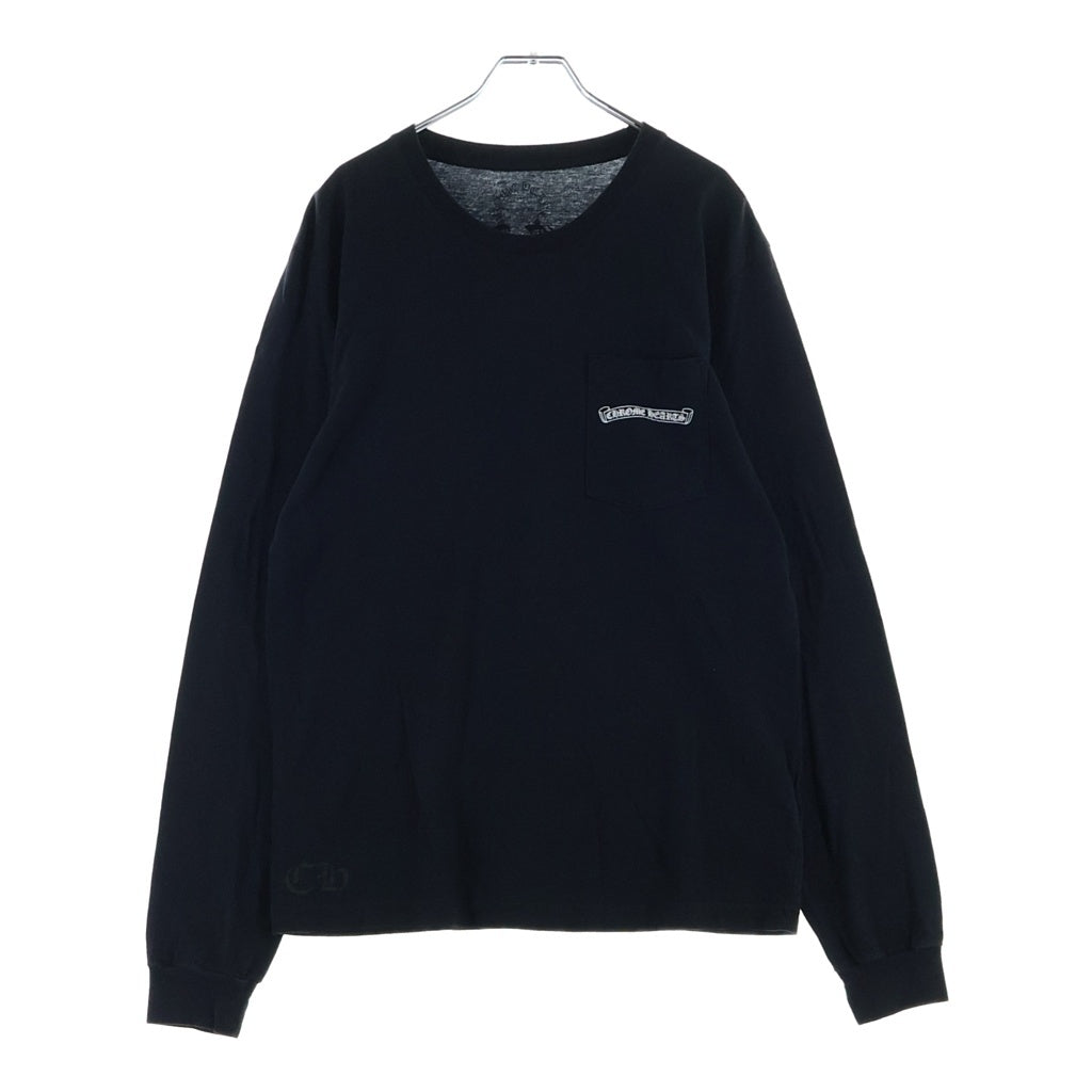 CHROME HEARTS(クロムハーツ) Back Arch Logo L/S Tee アーチロゴ ロングスリーブTシャツ ロンT 長袖 カットソー コットン ブラック