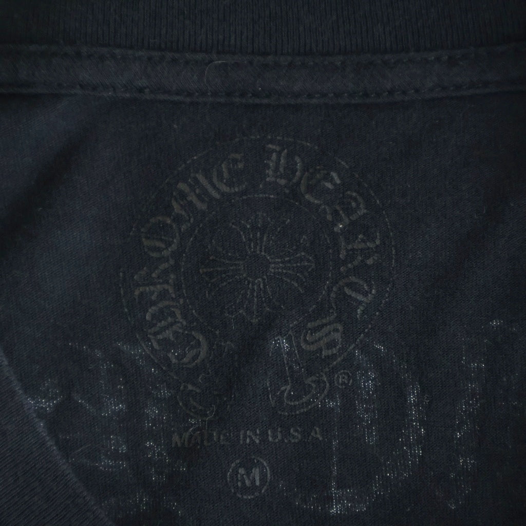 CHROME HEARTS(クロムハーツ) Back Arch Logo L/S Tee アーチロゴ ロングスリーブTシャツ ロンT 長袖 カットソー コットン ブラック