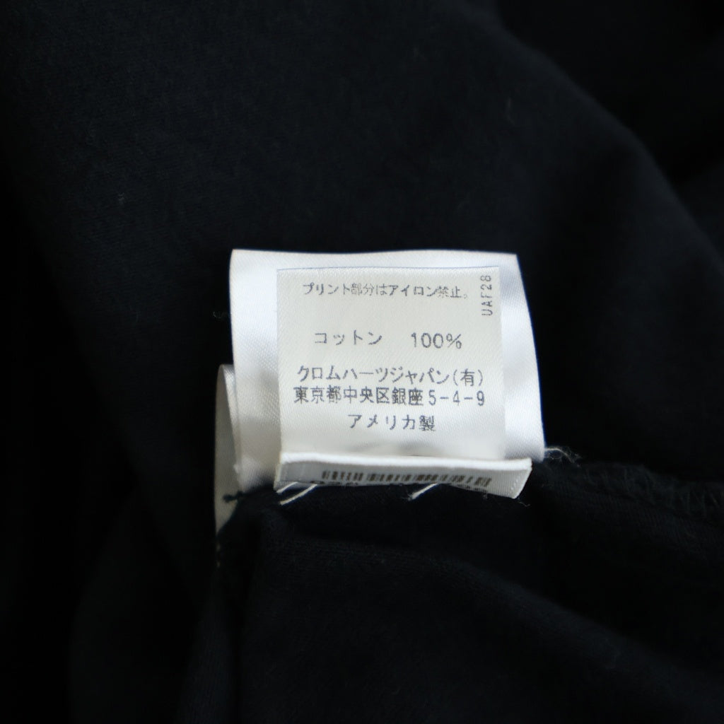 CHROME HEARTS(クロムハーツ) Back Arch Logo L/S Tee アーチロゴ ロングスリーブTシャツ ロンT 長袖 カットソー コットン ブラック