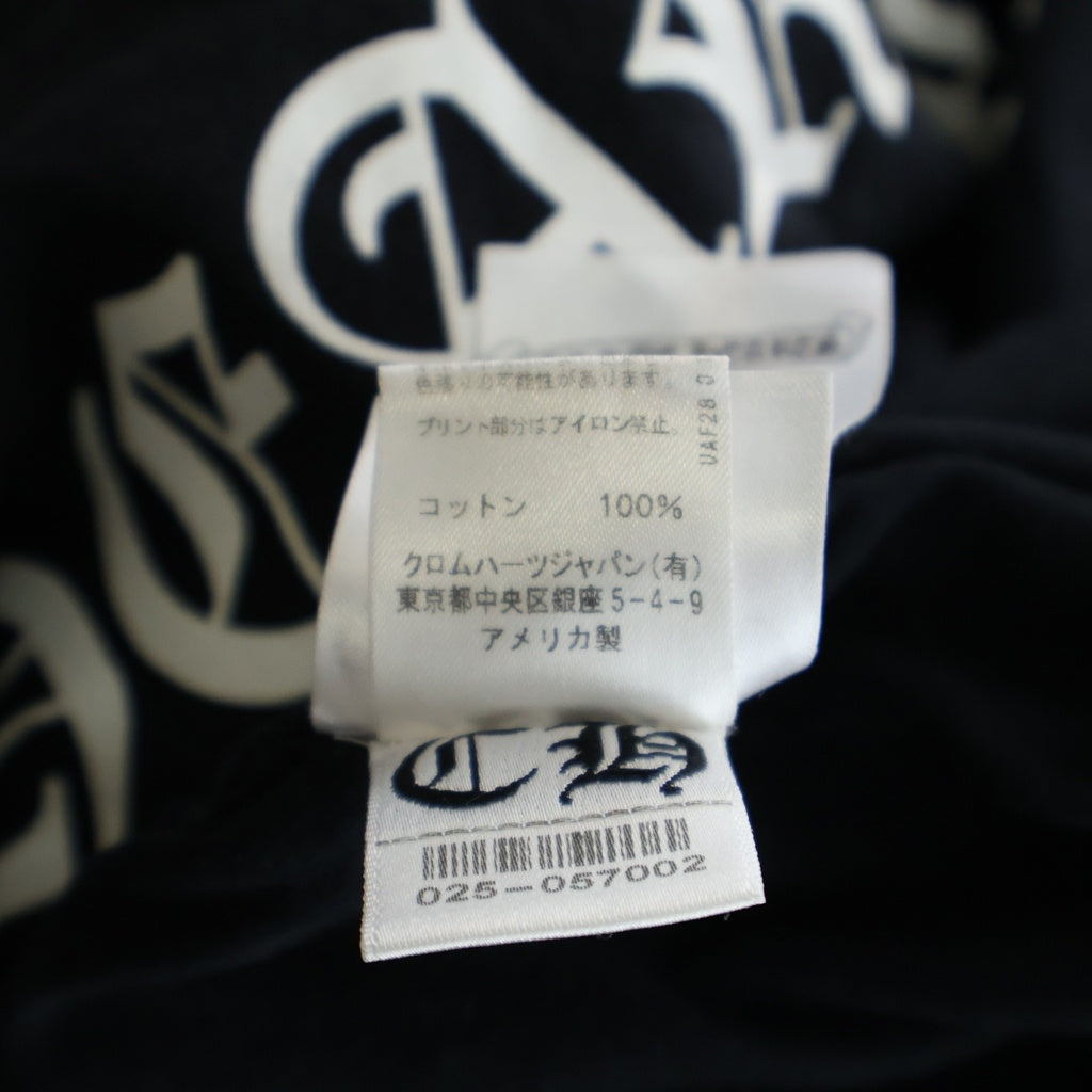 CHROME HEARTS(クロムハーツ) Back Arch Logo S/S Tee アーチロゴ クルーネック半袖Tシャツ カットソー コットン ブラック