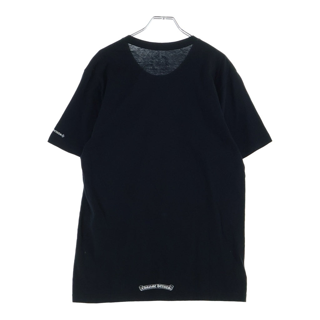 CHROME HEARTS(クロムハーツ) Neck Logo S/S Tee ネックロゴ クルーネック半袖Tシャツ カットソー コットン ブラック