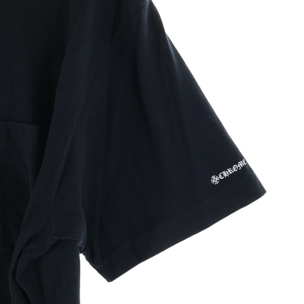 CHROME HEARTS(クロムハーツ) Neck Logo S/S Tee ネックロゴ クルーネック半袖Tシャツ カットソー コットン ブラック