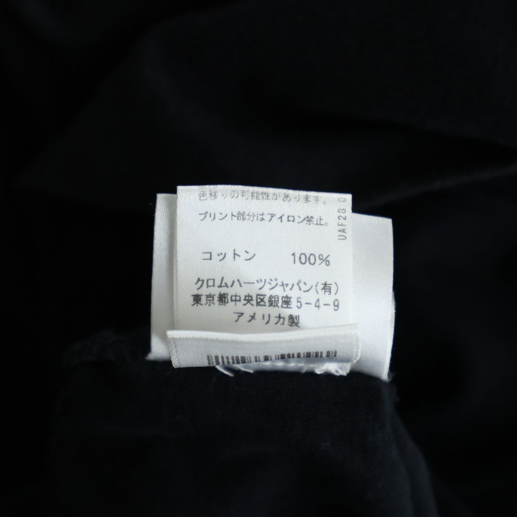 CHROME HEARTS(クロムハーツ) Neck Logo S/S Tee ネックロゴ クルーネック半袖Tシャツ カットソー コットン ブラック