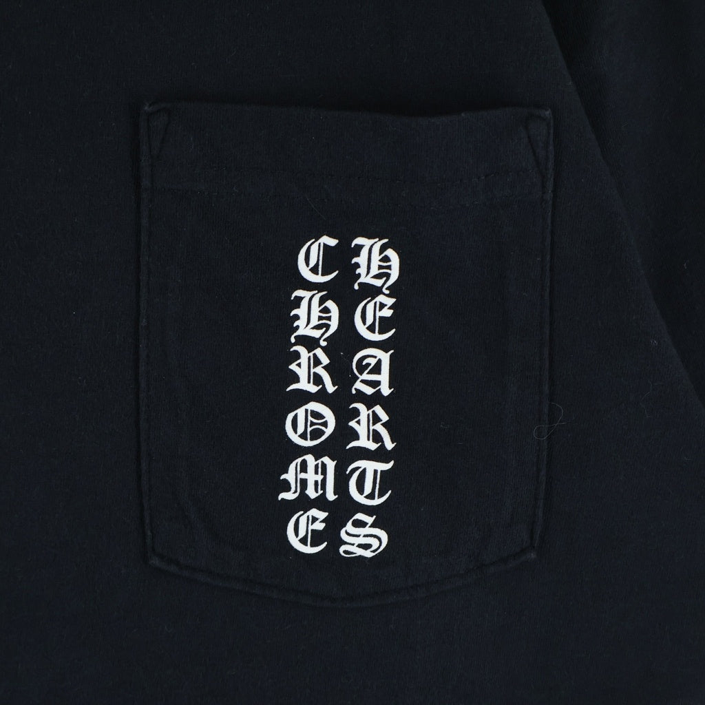 CHROME HEARTS(クロムハーツ) Vertical T Bar Logo S/S Tee バーティカルロゴ Tバー 半袖Tシャツ カットソー ブラック