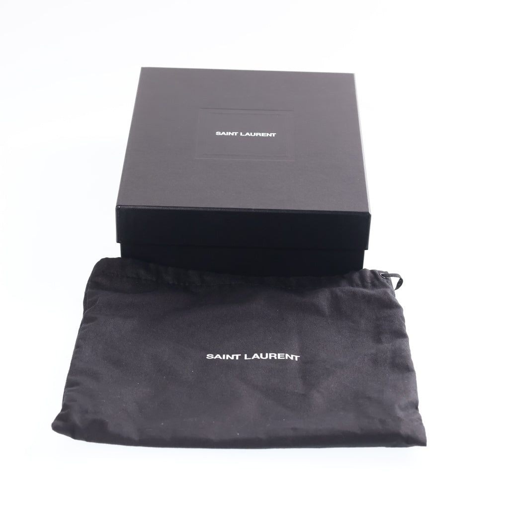 YVES SAINT LAURENT(イヴサンローラン) ルー カメラバッグ Vステッチ ショルダーバッグ ホワイト キャビア ゴールド金具 レディース