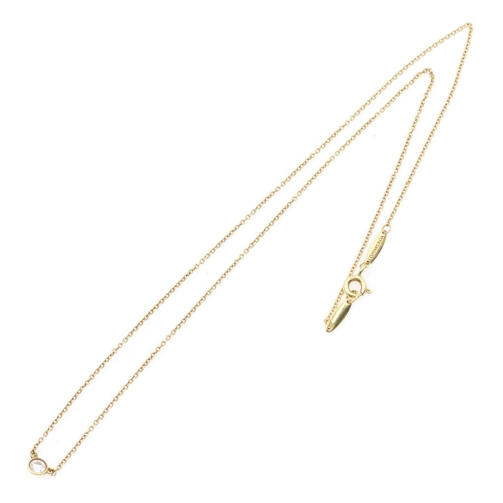 TIFFANY & Co.(ティファニー) バイザヤード 1PD ダイヤ ネックレス ペンダント チェーン 750YG レディース