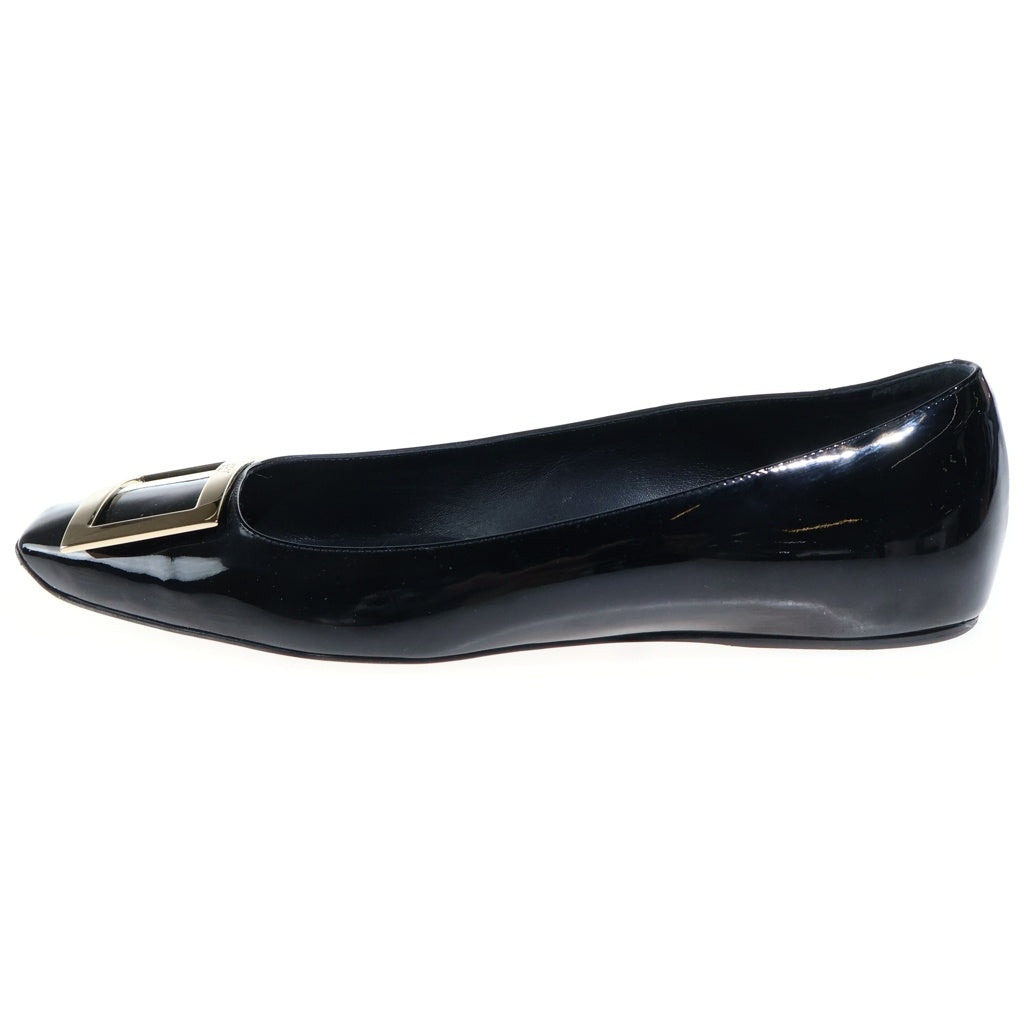 Roger Vivier(ロジェヴィヴィエ) スクエアバックル パンプス ブラック レザー レディース