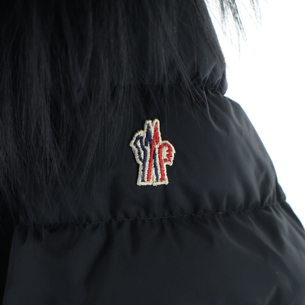 MONCLER GRENOBLE(モンクレールグルノーブル) BEVERLEY ビバリー グルノーブル ダウンジャケット フード ファー ブラック H20981A510002 5399E レディース
