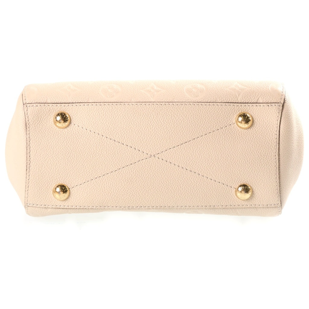LOUIS VUITTON(ルイヴィトン) モノグラムアンプラント モンテーニュBB クレーム 2WAYハンドバッグ ショルダーバッグ ホワイト レザー M44607 ゴールド金具 レディース