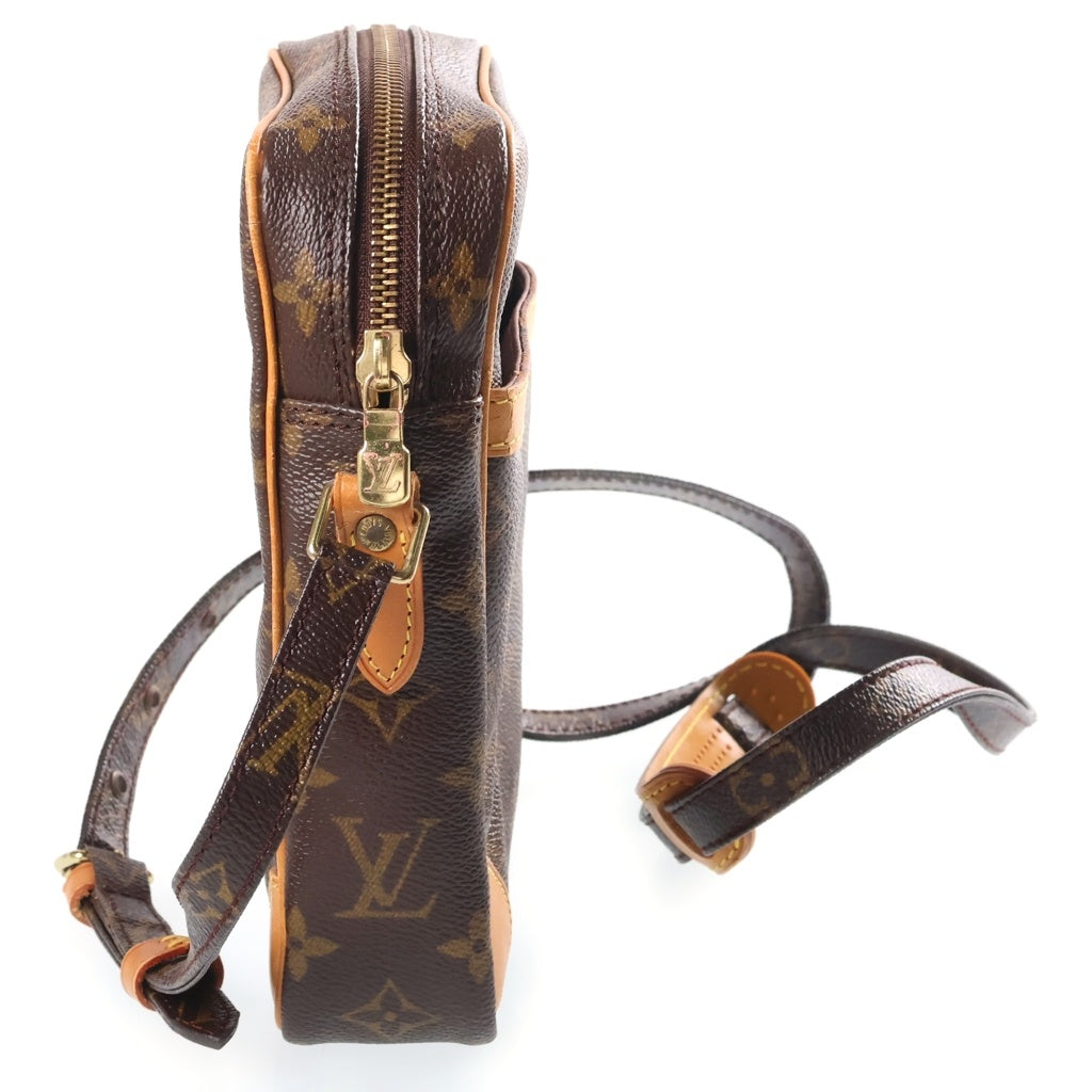 LOUIS VUITTON(ルイヴィトン) モノグラム ダヌーブ ショルダーバッグ ミニバッグ 斜め掛けバッグ ブラウン PVCレザー M45266 ゴールド金具 レディース