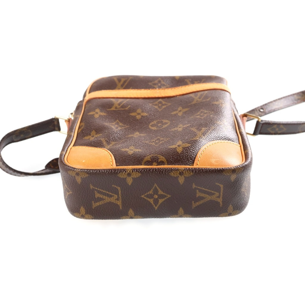 LOUIS VUITTON(ルイヴィトン) モノグラム ダヌーブ ショルダーバッグ ミニバッグ 斜め掛けバッグ ブラウン PVCレザー M45266 ゴールド金具 レディース
