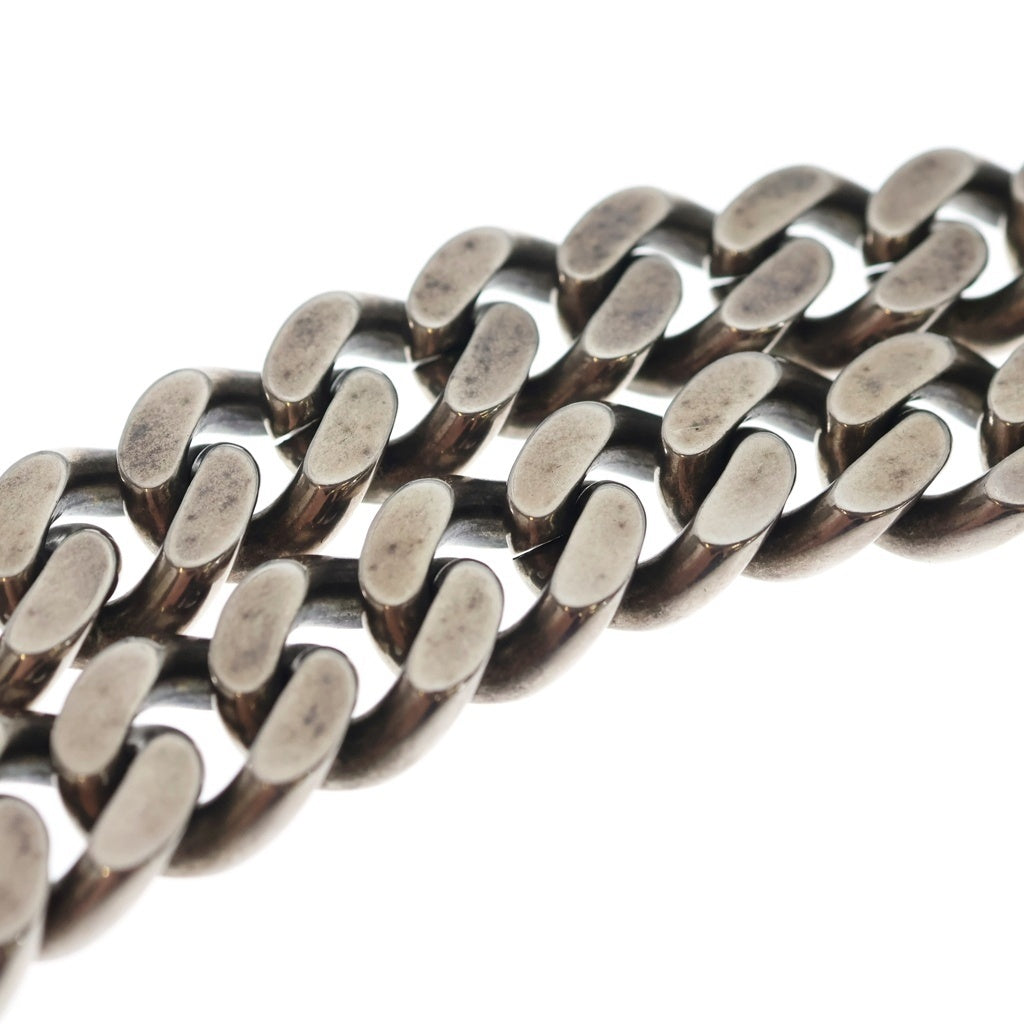 SAINT LAURENT PARIS(サンローランパリ) METAL CURB CHAIN NECKLACE メタル カーブチェーンネックレス チョーカー シルバー 691316