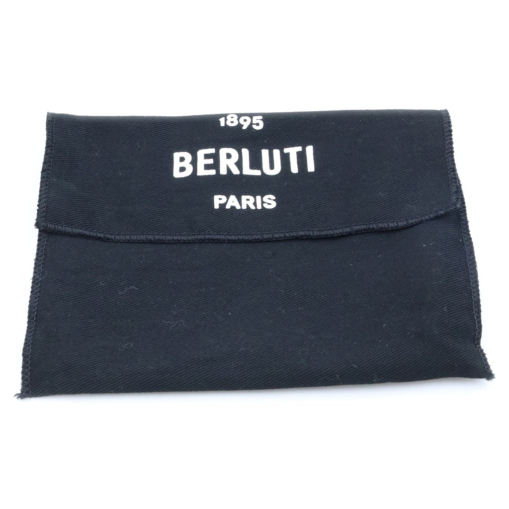 Berluti(ベルルッティ) レザージップウォレット グラデーション ミニ財布 ライトブルー レザー シルバー金具