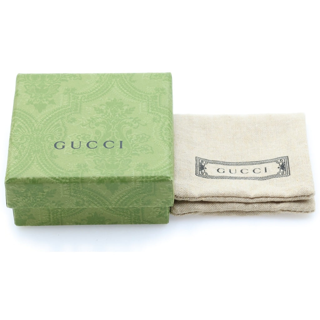 GUCCI(グッチ) インターロッキング ワイドオープンバンド リング シルバー #18