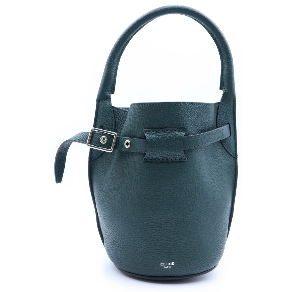 CELINE(セリーヌ) ビッグバッグ バゲット ナノ ハンドバッグ ショルダーバッグ レザー グリーン 187243 レディース