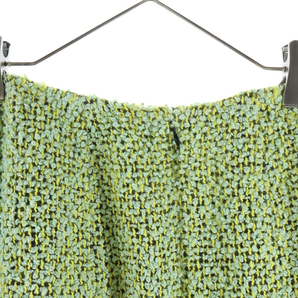 CHANEL(シャネル) 94AW VINTAGE Tweed Setup 4ポケット ツイードジャケット スカート セットアップ ウール ココマークボタン グリーン PO4108 レディース