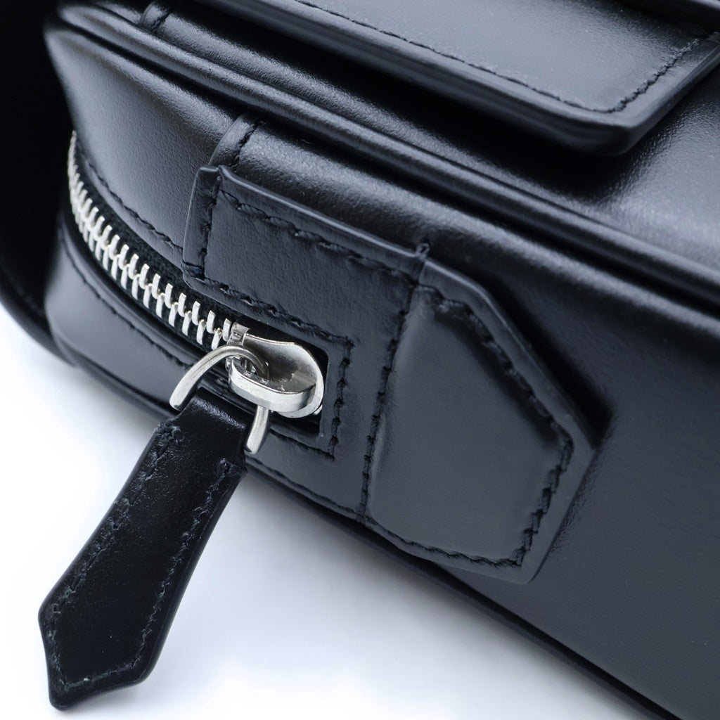 MONTBLANC(モンブラン) マイスターシュテュック レザー 2WAY クラッチ ショルダーバッグ シルバー金具 ブラック