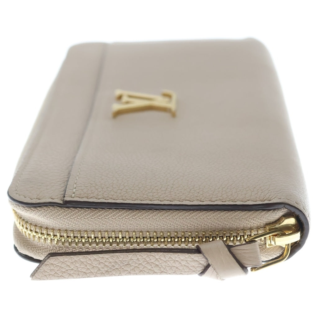 LOUIS VUITTON(ルイヴィトン) ジッピー・ロックミー ロングウォレット 長財布 カードケース グレージュ カーフレザー M80674 ゴールド金具 レディース