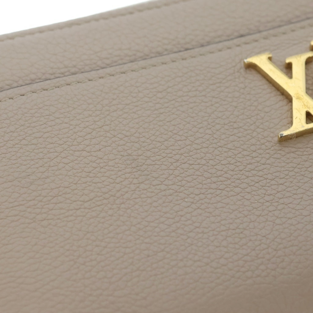 LOUIS VUITTON(ルイヴィトン) ジッピー・ロックミー ロングウォレット 長財布 カードケース グレージュ カーフレザー M80674 ゴールド金具 レディース