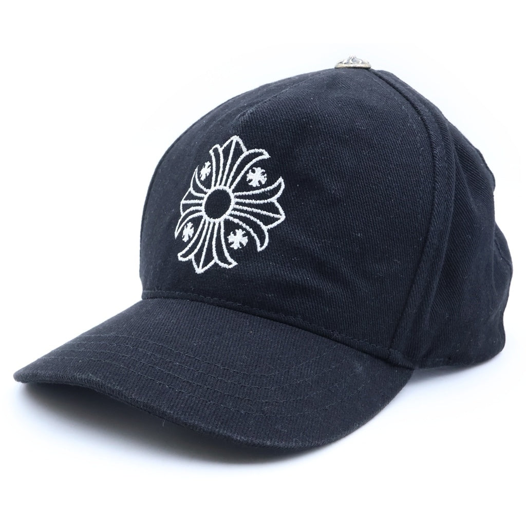 CHROME HEARTS(クロムハーツ) CHプラス ロゴ刺繍 ベースボールキャップ 帽子 ブラック