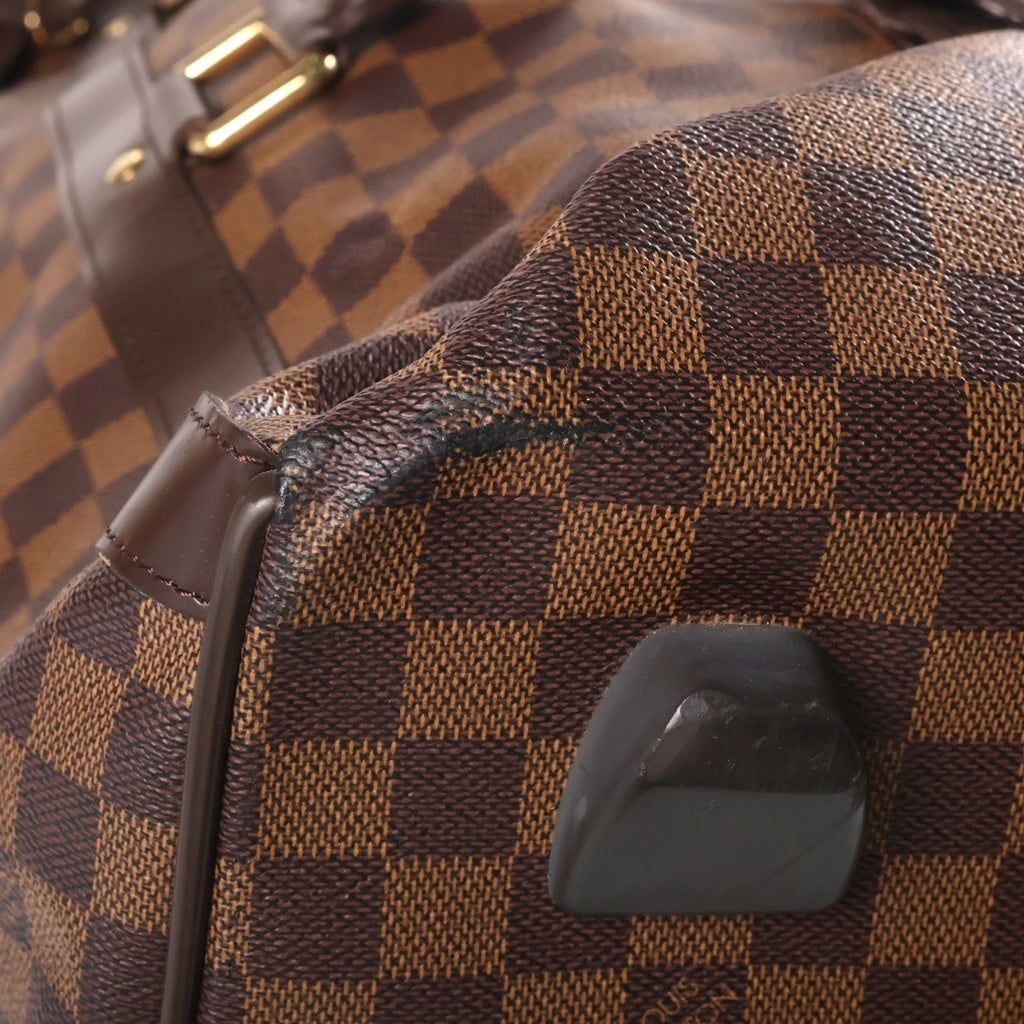 LOUIS VUITTON(ルイヴィトン) ダミエ エオール60 ボストンバッグ ハンドバッグ トラベルバッグ ブラウン レザー×PVC N23203 ゴールド金具 レディース