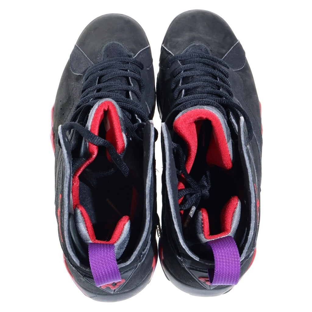 NIKE(ナイキ) ジョーダン 7 レトロ ラプターズ ハイカットスニーカー ブラック×レッド #27 304775-120