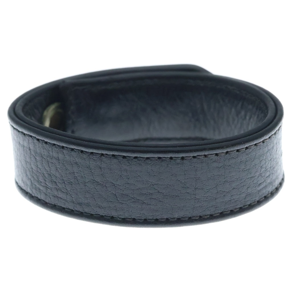 CHROME HEARTS(クロムハーツ) 3BTN 2SNP BSフレアボール 3ボタン2スナップ レザーブレスレット ブラック/シルバー