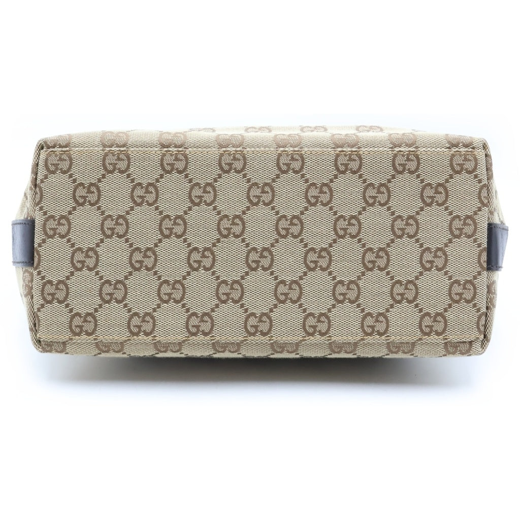 GUCCI(グッチ) GGキャンバス ワンショルダーバック ベージュ レザー×キャンバス 000.0602 シルバー金具 レディース