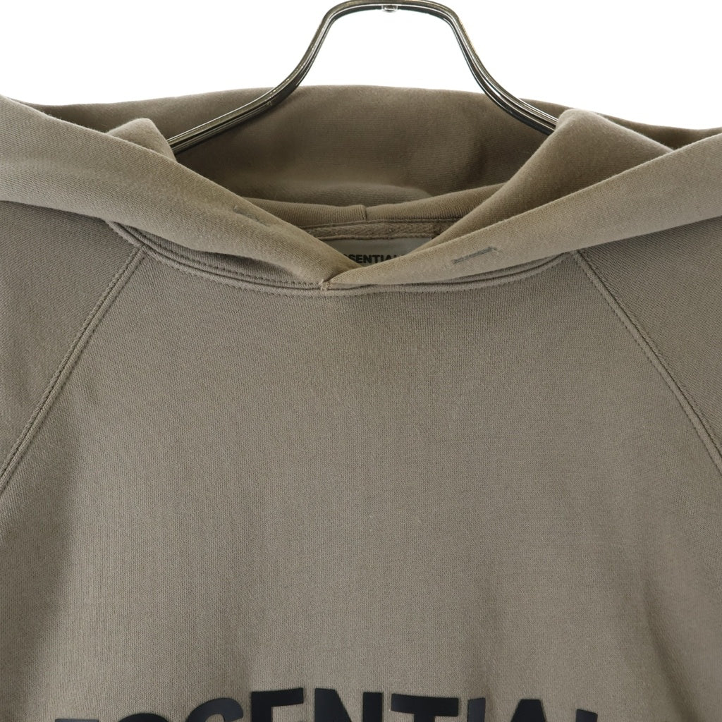 ESSENTIEL Antwerp(エッセンシャル アントワープ) バックプリント フーディー パーカー カーキ コットン RN090233
