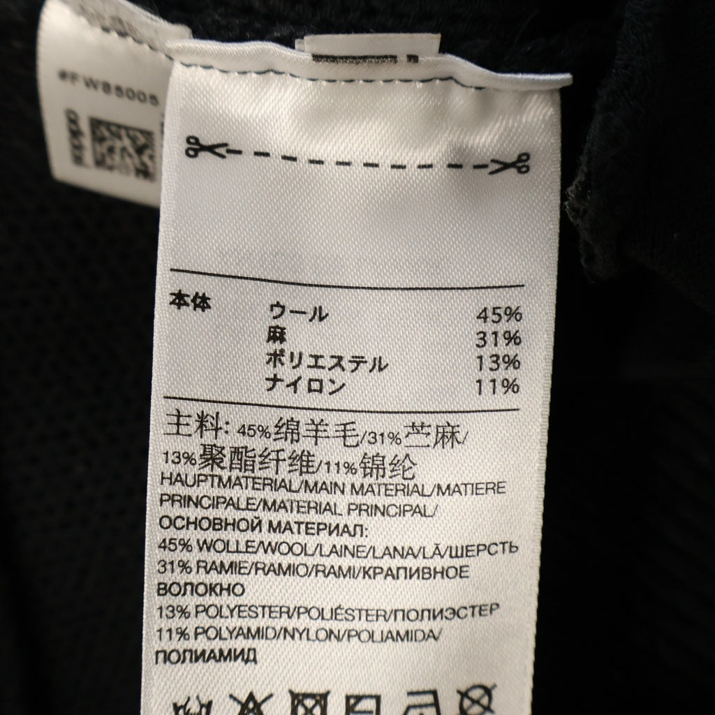 Y-3(ワイスリー) CLASSIC WINTER KNIT フーデット フルジップ パーカー ブラック GK4562