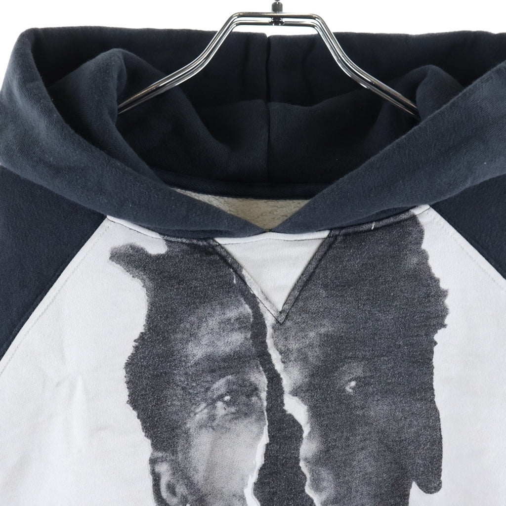 RRR123 RIVINGTON roi Rebis(リヴィントンロイレビス) OPEN UP AGAPE HOODIE プルオーバー パーカー フーディ コットン グレー レディース